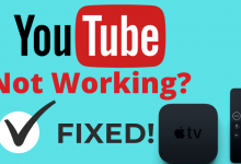 YouTube Not Working on Apple TV