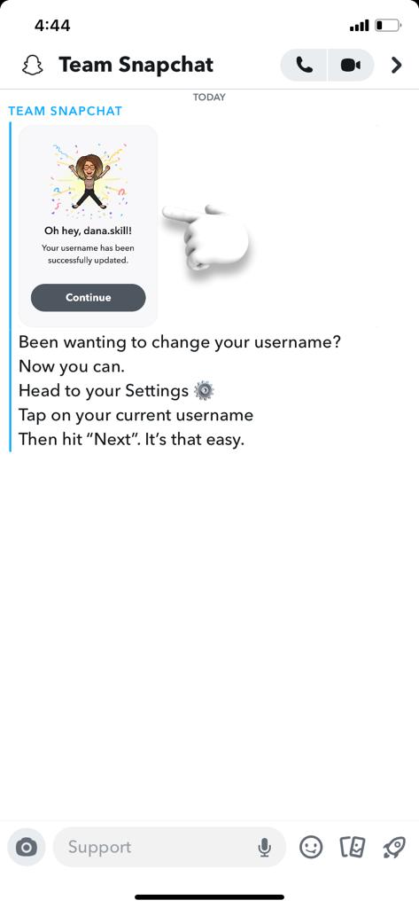 Snapchat new update alert