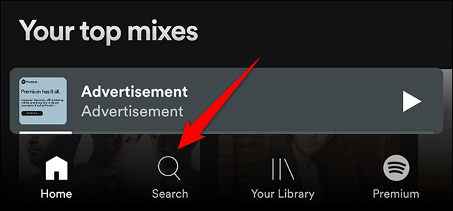 Spotify search icon