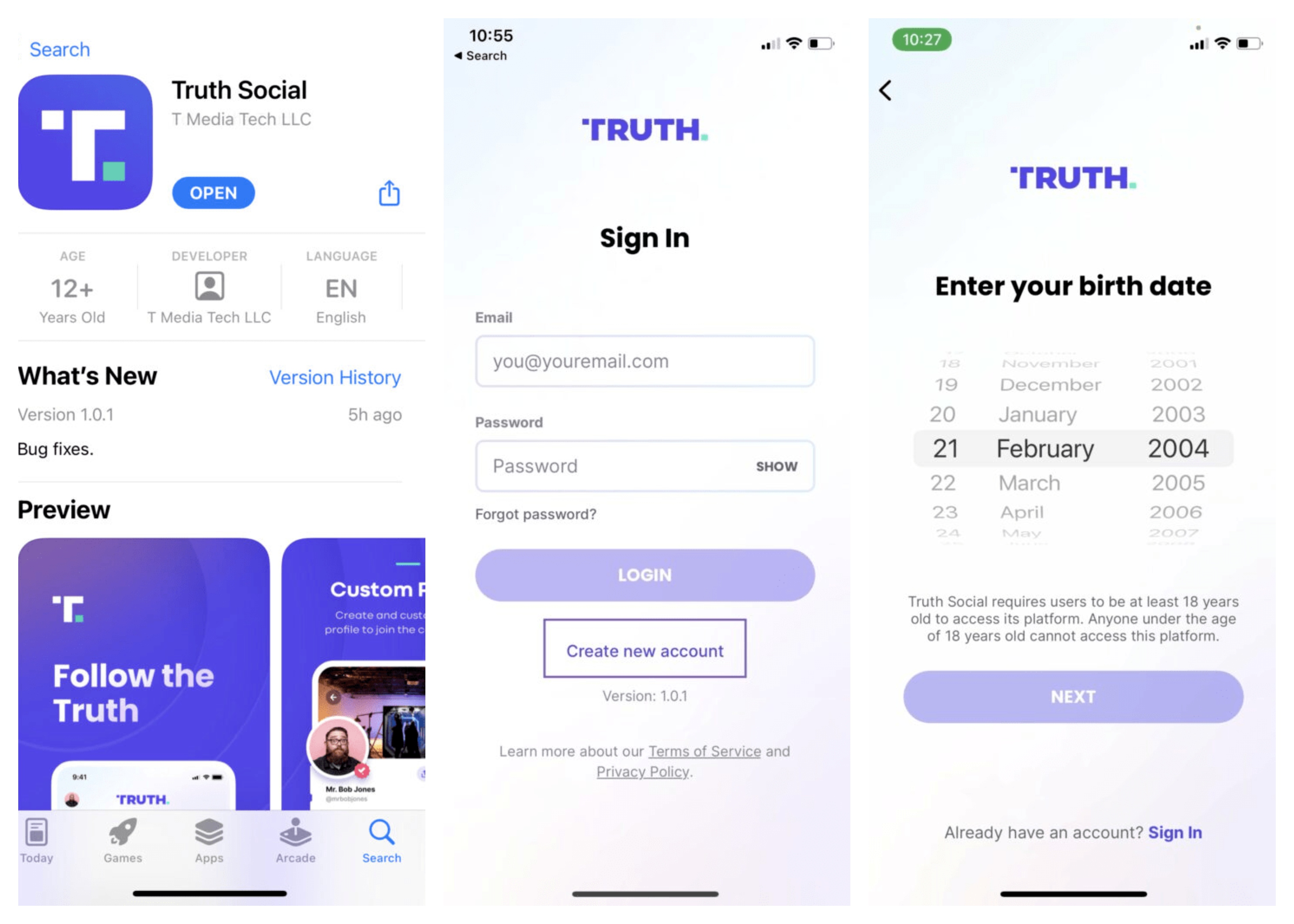 Create Truth Social Account on iPhone