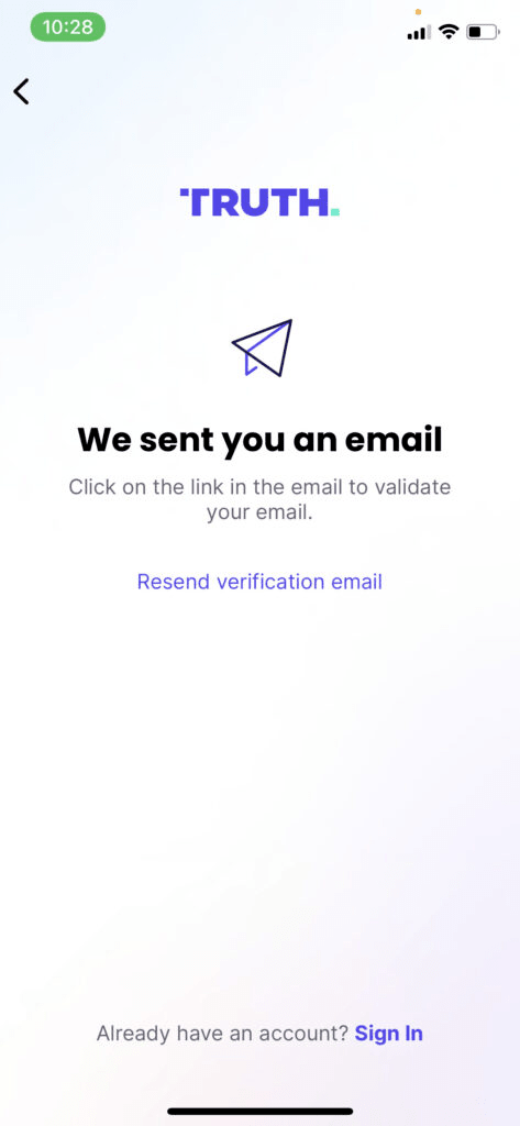 Resent Verification email