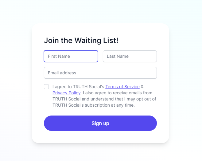  Sign Up for Truth Social Using Browser