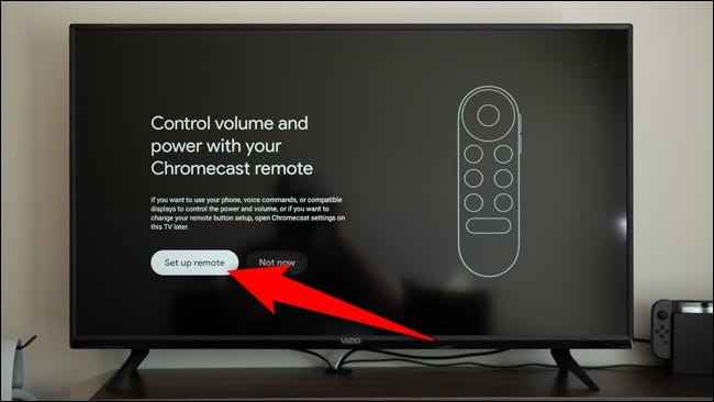 click on set up remote 