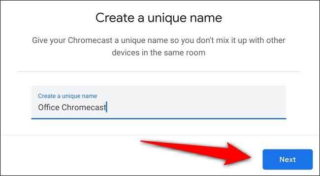 name your chromecast 