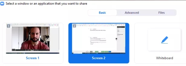 Share Screen on Zoom during a Meeting