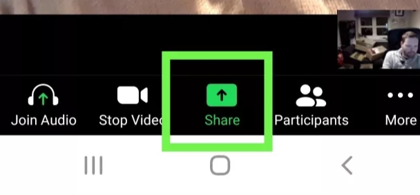 Screen share on Zoom in Android