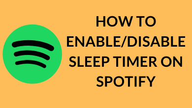 Sleep Timer on Spotify