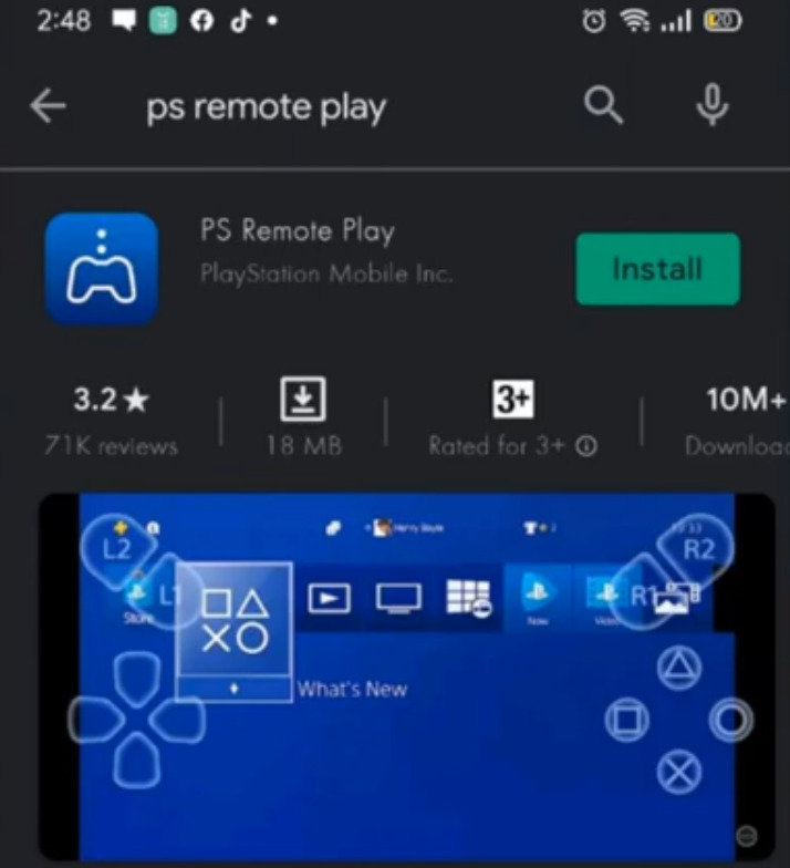 Install PS Remote Play 