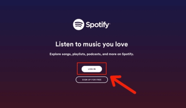 Log into Spotify