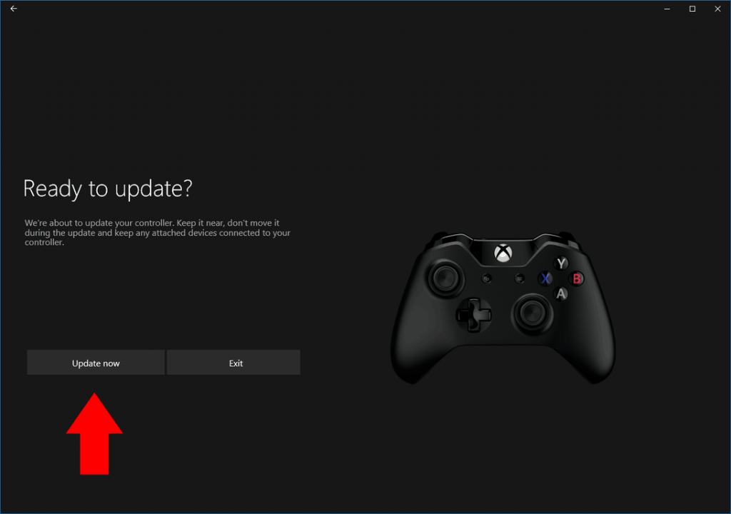 Update Xbox One Controller using USB