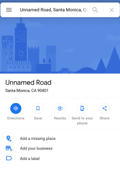 save location on Google Maps
