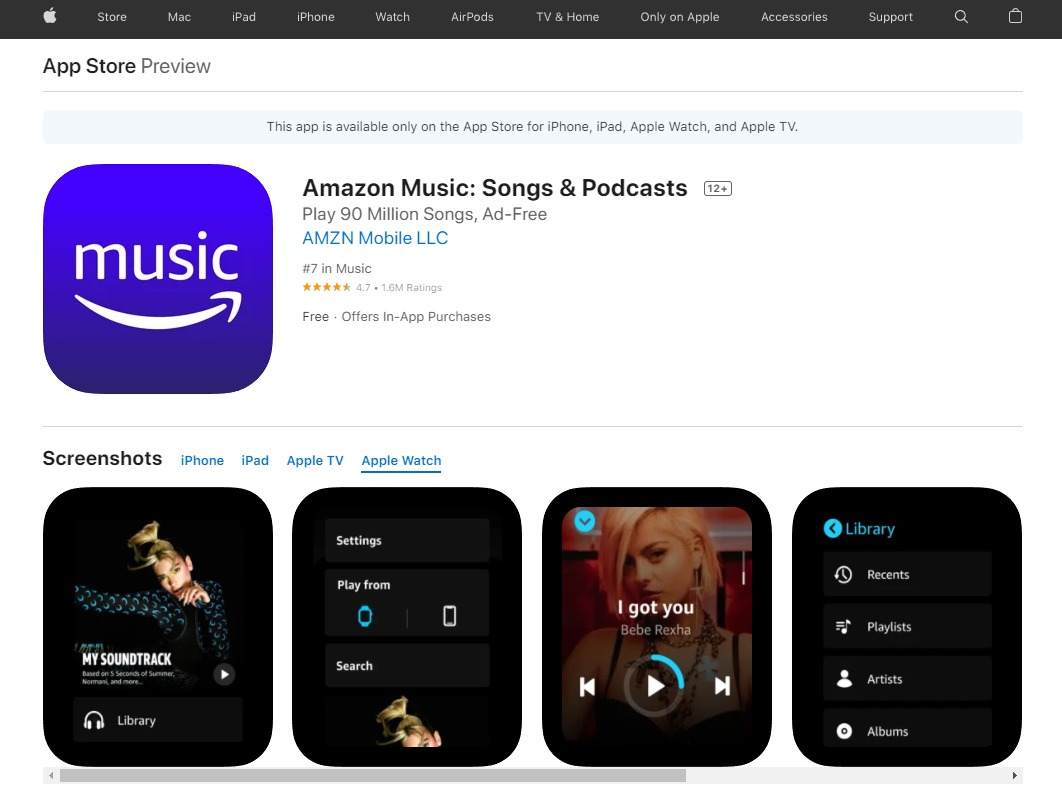 Amazon Music on App Store