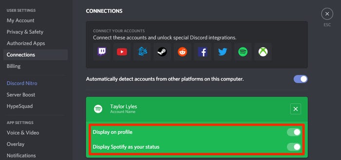 Connect Spotify to Discord