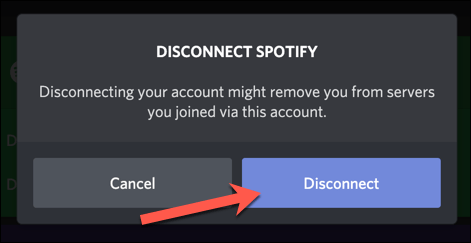 Disconnect Spotify from Discord