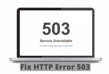 HTTP Error 503