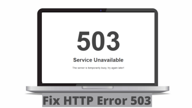 HTTP Error 503
