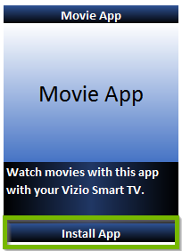 Install apps on Vizio Smart TV VIA