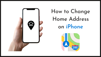 Change home address iPhone