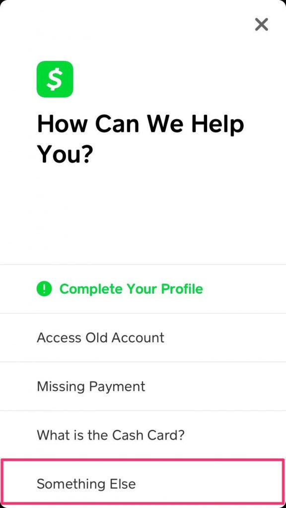 Delete Cash app account on iOS