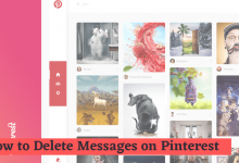 Delete Messages on Pinterest