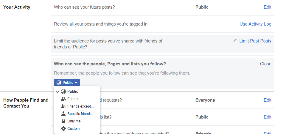 How to Make Facebook Private