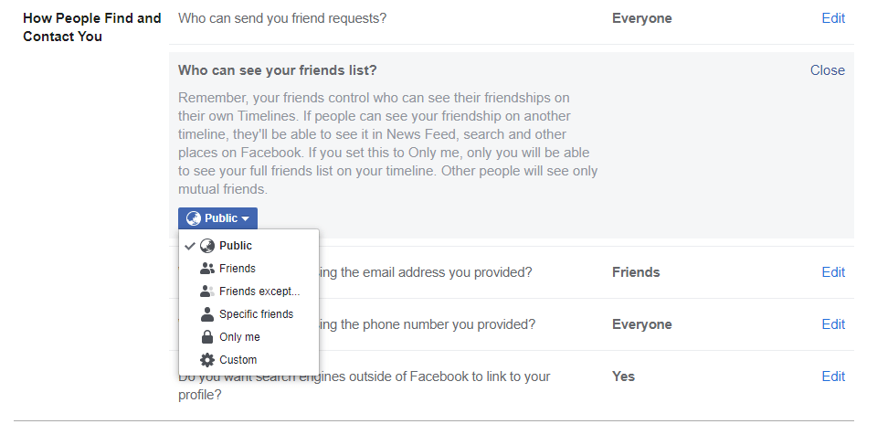 How to Make Facebook Private