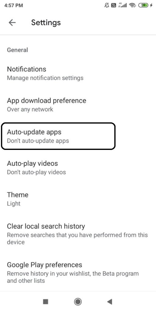 Android Auto-update apps