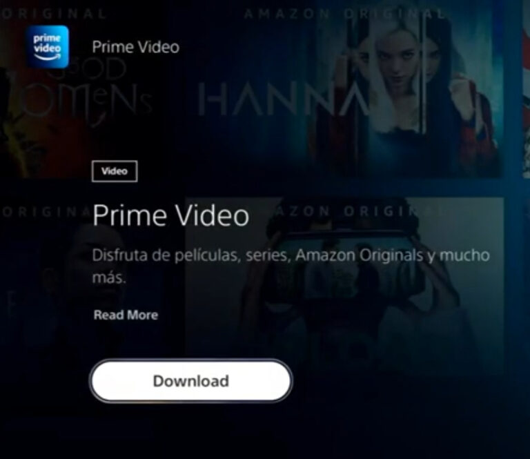 Download Prime Video on PS5
