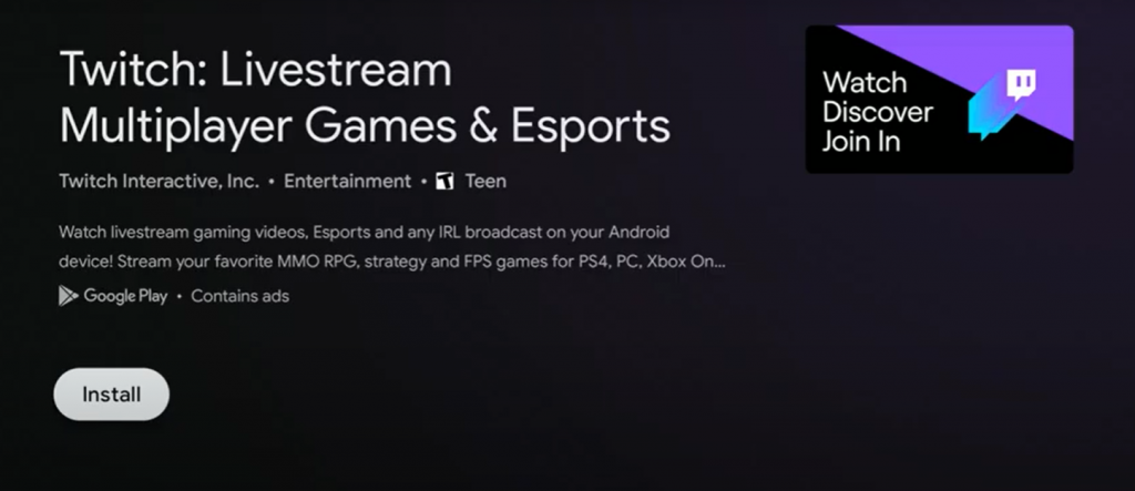 Twitch Android TV