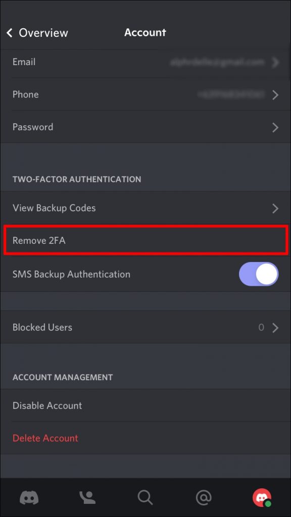 Two Factor Authentication Discord