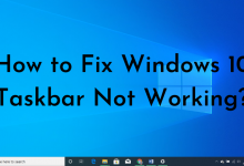 Windows 10 Taskbar not working