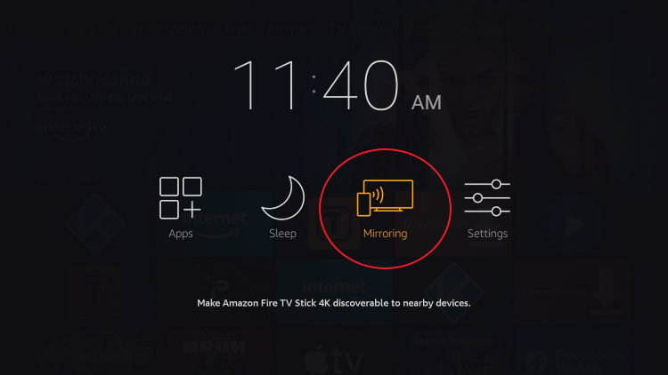 Mirroring on Firestick