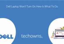 Featured Image with title Dell Laptop Won’t Turn On: Here Is What To Do and artwork on either sides