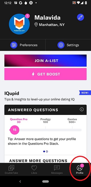 Delete OkCupid account on App