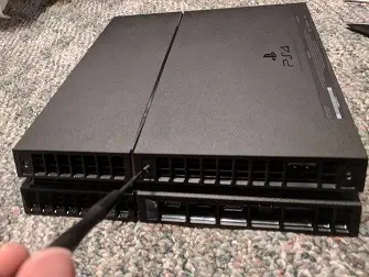 Opening the screws on the backside of PS4 console, would let you dismantle the PS4