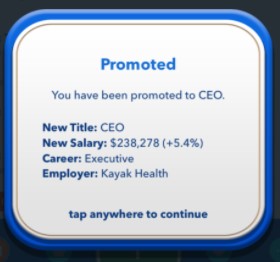 Promoted to CEO in BitLife