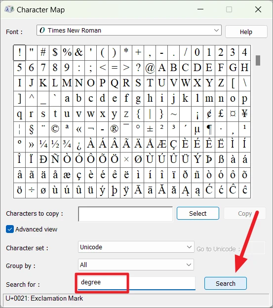 How to Add Degree Symbol in Word