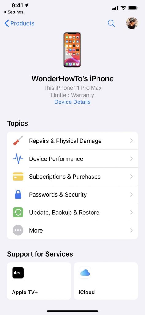 Check iPhone Warranty Using Apple Support