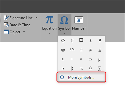 Microsoft Office Symbols