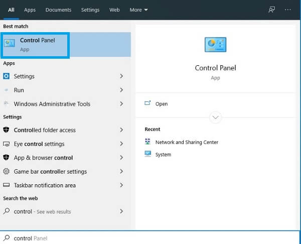 Uninstall Valorant using Control Panel