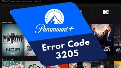 Paramount Plus Error Code 3205