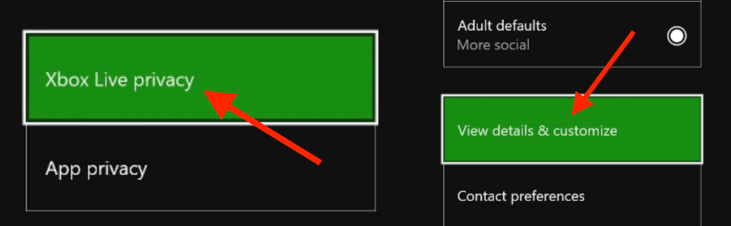 Xbox Live privacy