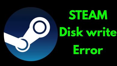 Steam Disk Write Error