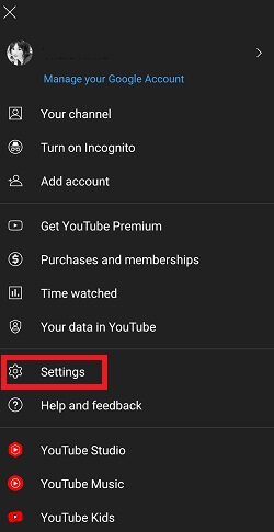 YouTube Settings 