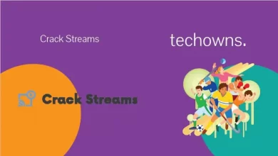 CrackStreams Featured Image with artwork and techowns logo