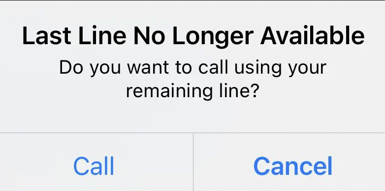 last line no longer available on iPhone 13