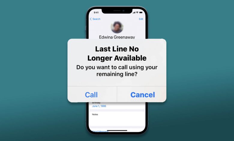 last line no longer available on iPhone 13