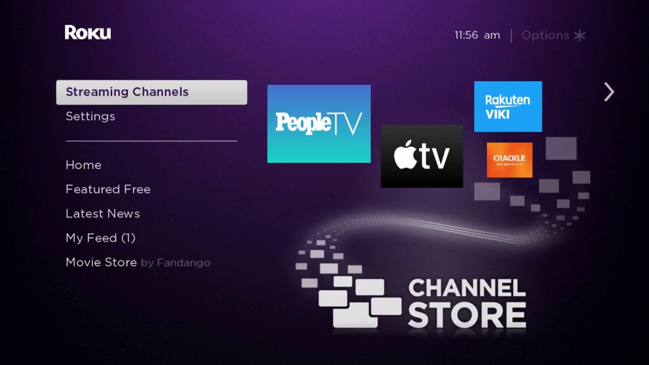 Streaming Channels option