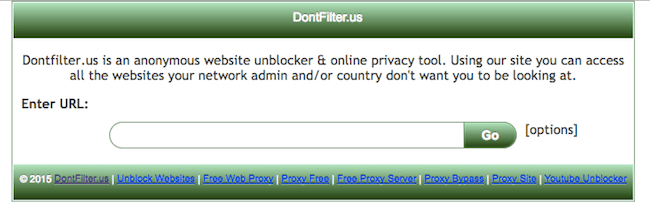 DontFilter - Best Proxy Sites for School