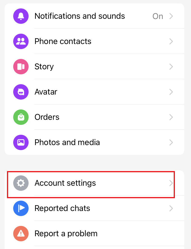 Change password on messenger (iPhone) 